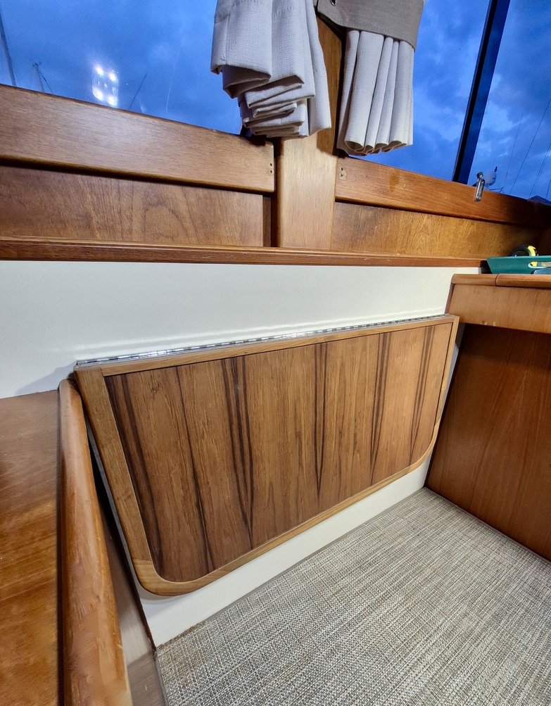 I-Ergonomic Foldable Desk After Boat Restoration Carpentry Repair Services Bradenton, Florida.