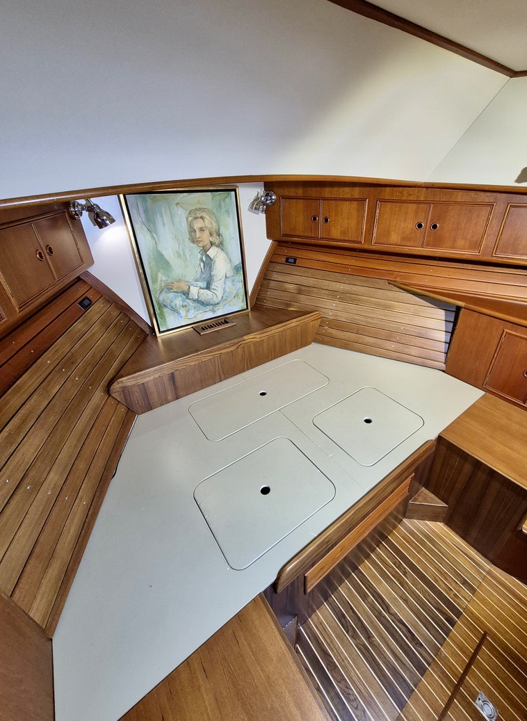 Master Stateroom Berth Modification After Boat Restoration Carpentry Services Bradenton Florida
