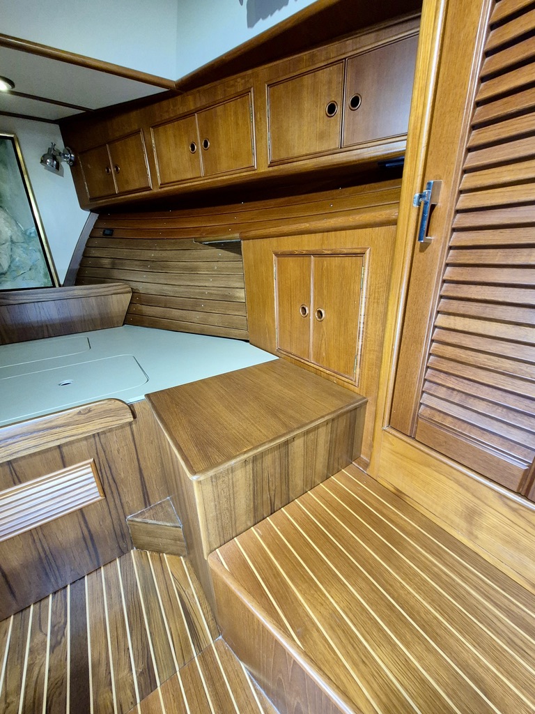 Master Staterom Expansion After Boat Woodwork Yacht Carpentry Restoration Bradenton Florida