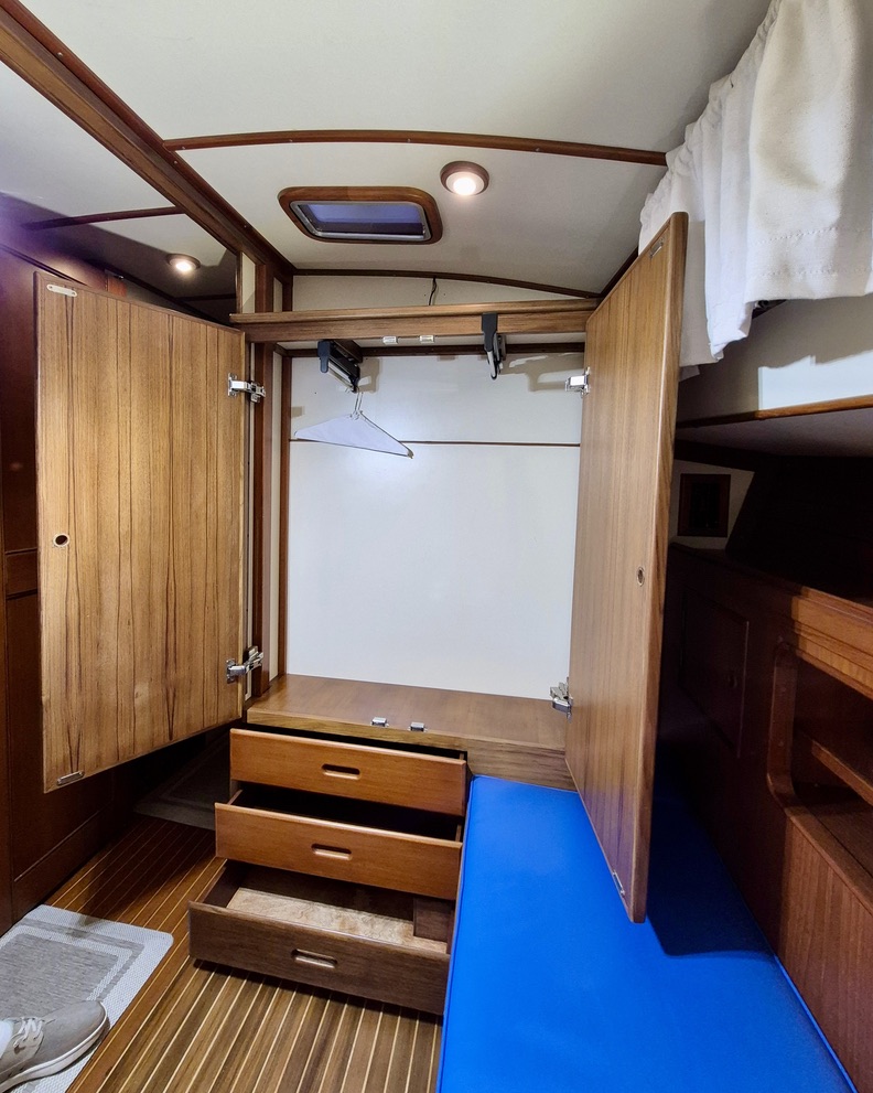 Wardrobe With Hanging Storage Boat Carpentry Restoration Bradenton Florida