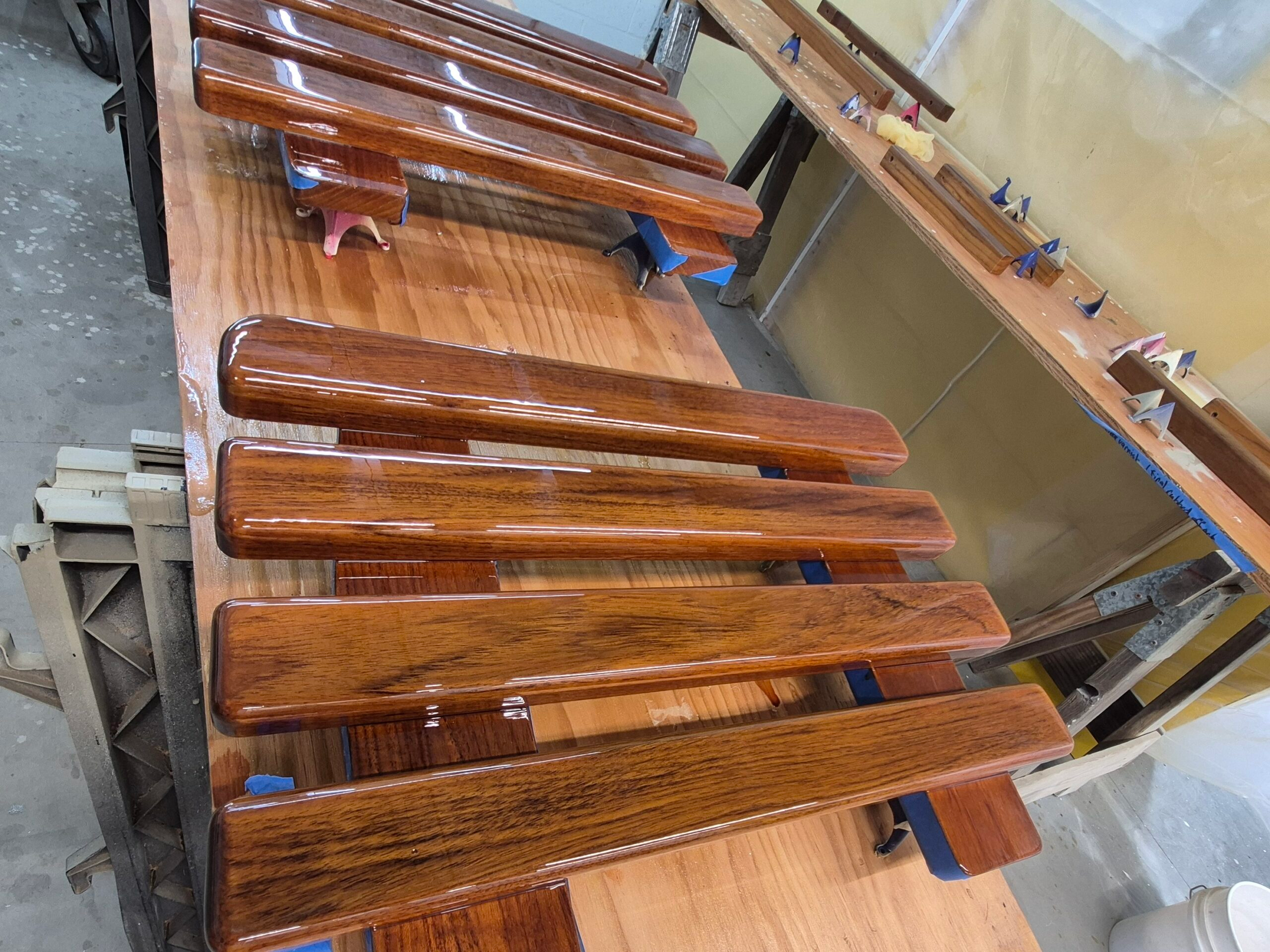 A Flybridge Helm Seat Parts After Boat Interior Refinishing And Brightwok, Port Charlotte.